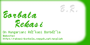 borbala rekasi business card